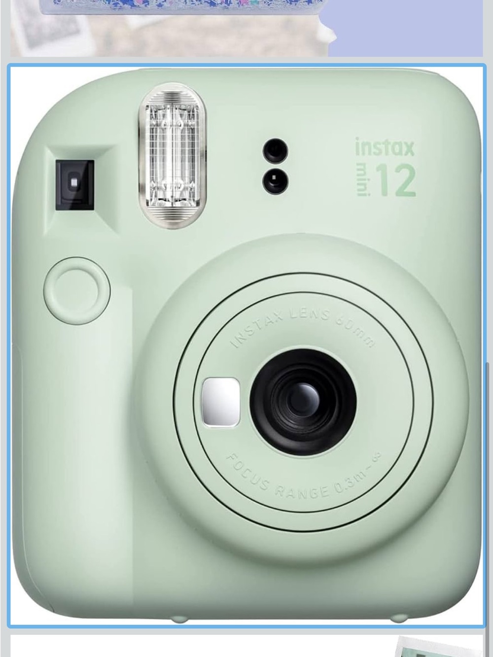 Fujifilm instax mini 12 Instant Camera - Mint EUC